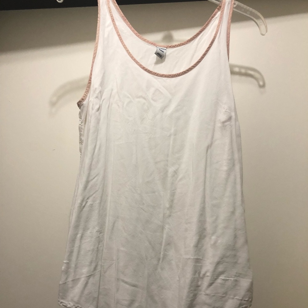 White shear tank top.
